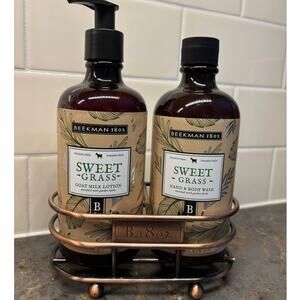Beekman 1801 Sweet Grass Lotion and Body Wash Set